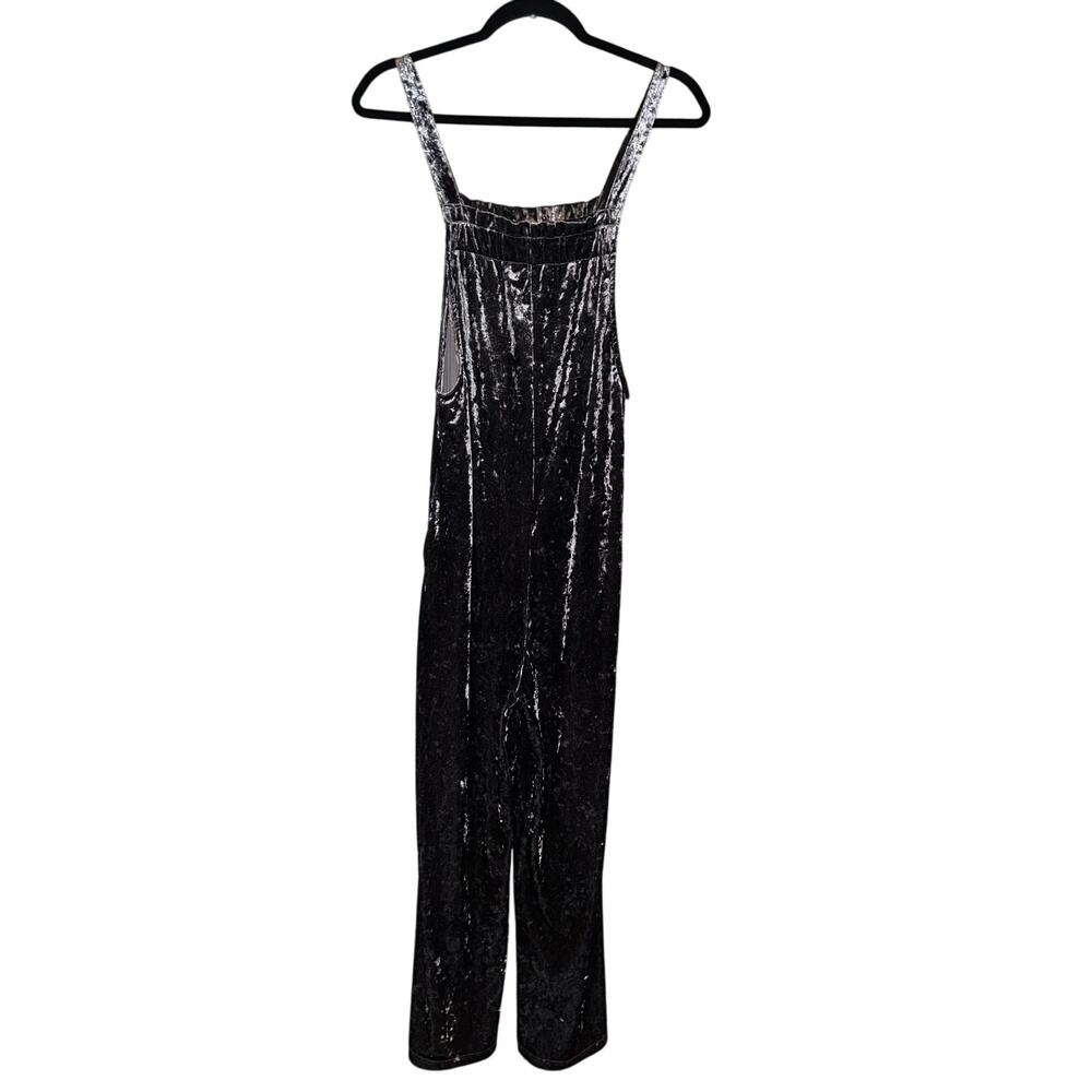 Simple Suzanne Betro Gray Velvet Romper Cruise Resort Travel One Piece Jumpsuit